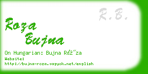 roza bujna business card